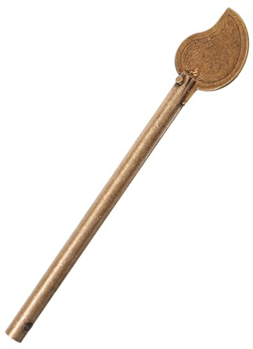 FIXOSHEE Pasador de Cerrojo de Latón Antiguo Llave para Cerradura de Puerta Clásica, Diseño Retro Acabado Envejecido, Resistente y Fácil de Instalar para Puertas de Armario