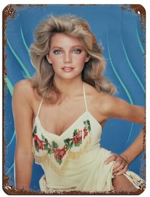Actor Heather Locklear 6 Tin Sign Vintage Metal Pub Club Cafe Bar Home Wall Art Decoration Poster Retro 12x16inch(30x40cm)