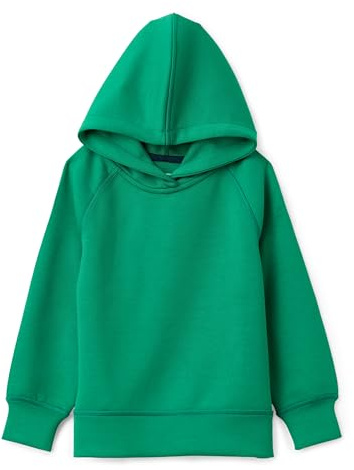 Amazon Essentials Boy's Active Sweat Relaxed-Fit Pullover Hoodie, Emerald Green, Medium