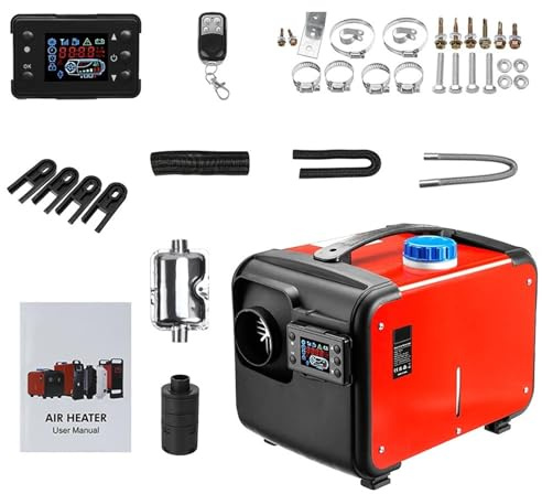 Diesel-Luftvorwärmer 12V/24V 5KW-8KW für Pkw, Diesel-Luftvorwärmer, Standheizung mit LCD-Schalter für Pkw, Yachten, Boote und ähnliche Heizungs- und Standheizungen
