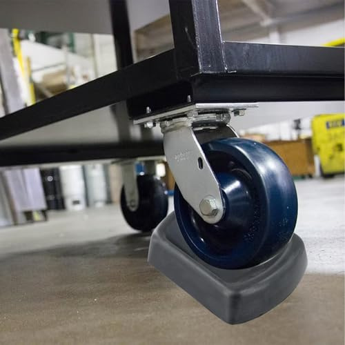 Calzo de rueda de gato para remolque, tapón de rueda de goma resistente de 6 pulgadas, paquete de 2, compatible con muelle giratorio, caravana, barco, remolque, ruedas sólidas (1 unidad)
