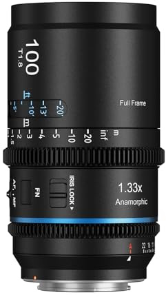 SIRUI Astra 100mm T1.8 1,33X Anamorphes Prime Objektiv, Vollformat Autofokus Cine-Objektiv mit großer Blende für Z-Mount Kameras, für Z9, Z8, Z 7II, Z 6II, Z5, ZR (Blue Flare)