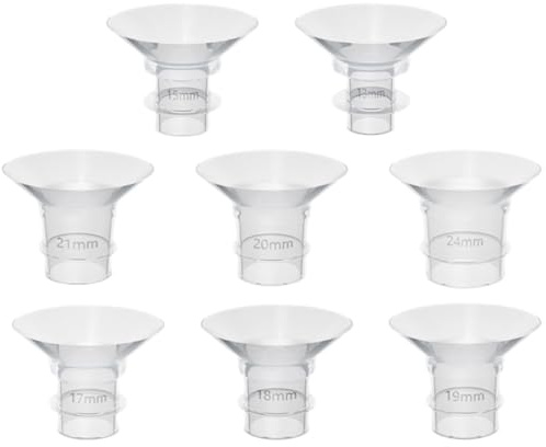 GARVALON Inserts De Bride En Silicone 8 PièCes Adaptateurs Universels Pour Tire-Lait ÉLectrique Et Portable Accessoires Confortables Compatibles Avec Pompe Silicone Pour Allaitement