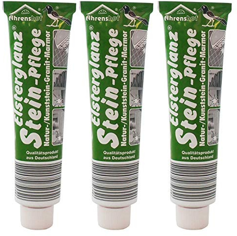 Preisjubel 3X 150ml Elsterglanz Orig. Stein-Pflege für Natur-/Kunststein, Granit, Marmor