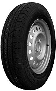 Roue Complète Remorque 155/80 R13 84N – Pneu Remorque Renforcé – Jante Acier 13 Pouces 4x100 – Haute Capacité