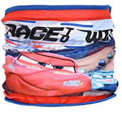 Sun City Cars Lightning Mcqueen Kinder Jungen Polar Fleece Schlauchschal Winter-Schal Loop (Blau)