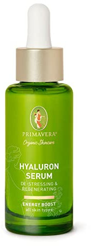 PRIMAVERA Hyaluron Serum - De-Stressing & Regenerating 30 ml - Naturkosmetik - wirkungsvolles Hyaluron Serum für alle Hauttypen - vegan