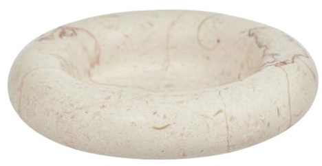 Oyoy Living Savi Kerzenhalter aus Marmor, groß, Offwhite (L300762)