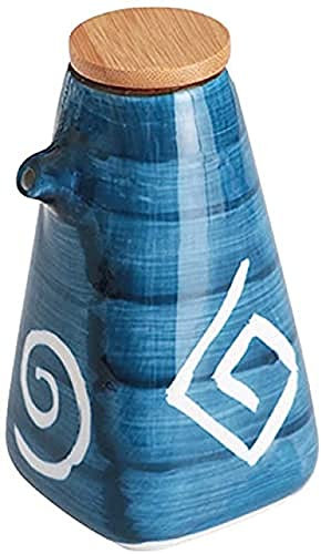 Ölkanne Oliven- Oder Essigflasche Keramik-Olivenölspenderflasche, Vintage-Keramik-Essigölflasche, Flüssige Gewürzspender-D