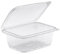 50 barquettes fraicheur à charnière 2000 cc en plastique PET pour salade et aliments froids