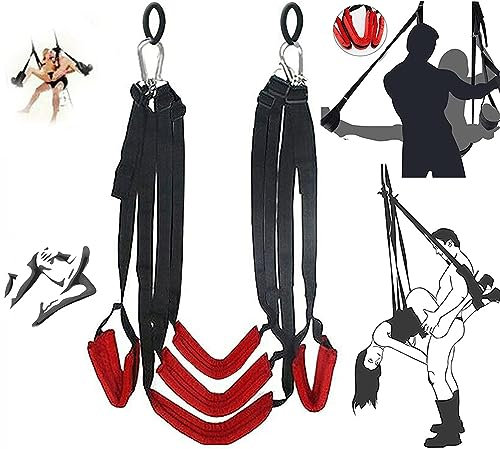 𝑺𝒆̣𝒙 𝑻σ𝒚𝒔 Rote Fünf Mit Nylonschaukeln, Spielen Im Herbstparadies, Gerne In Der Luft Verweilen Und Auf Den Schaukeln Tanzen! Wander-Swing-Zeit!