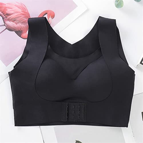 ONWEE Verstellbare Rückenstütze für Damen, Stützgürtel, orthopädische Rückenhaltungskorrektur, Haltungskorrektur, Schulterkorrektur, Rücken (Farbe: Beige, Größe: L) (Schwarz, XX-Large) Vision