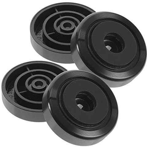 OSALADI 4pcs Speaker Isolation Pads Metal Subwoofer Isolation Feet for Amplifiers and Speakers Vibration Design Black for Home Audio Systems