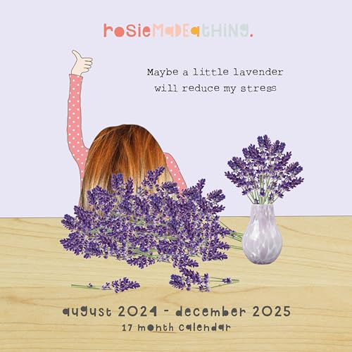 2025 Rosie Made A Thing Wandkalender Planer 17 Monate August 2024 - Dezember 2025