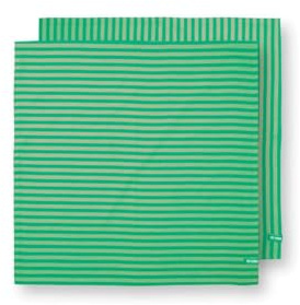 Pip Studio Set/2 Tea Towels Stripes Green 65x65cm