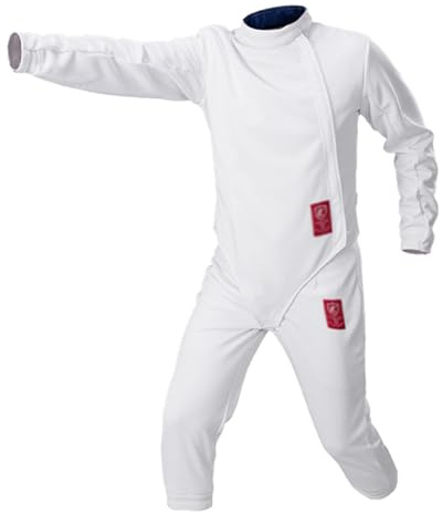 DJJYCTNM 350N Fencing Sport Uniform Suit - Unisex Pants Jacket Vest Set for Foil Epee Saber (Color : Right hand, Size : 54#)