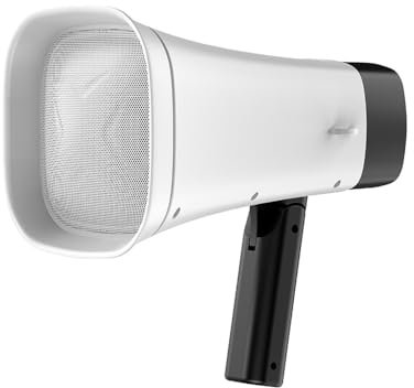 Solinder Megaphon Solar-Megaphon Lautsprecher Tragbare Kabellose BT PA Bullhorn Outdoor Recording Lautsprecher mit Beleuchtungsfunktion Multifunktions-Handverstärker Gespräch im Freien
