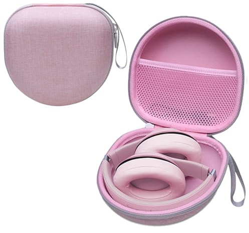 Headphone Case for JLab/Skullcandy/TOZO/Beats/Soundcore Headphones, Pink | for Soundcore Q20/Q20i/Q30/Space 2, JLab JBuds Lux ANC/Go Lux ANC, JBL, KVIDIO, TOZO HT2, Bose QC, BERIBES, Picun Headphones