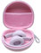 Headphone Case Compatible with Beats, Skullcandy, JLab, JBL, BERIBES, TOZO, KVIDIO, Picun, Soundcore Q20i/Q20/Q30 Foldable Headphones, Pink Travel Storage Case