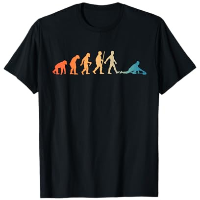 Curling Art for Men Women Curling Team Broom Ice Curling T-Shirt
