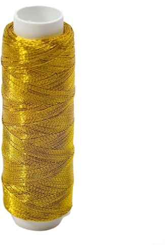 CNANRNANC Nähgarn Sattlergarn Ledergarn Steppgarn Knopfl, Stärke 200M(Gold)