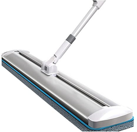 Balai Plat à serpillère à glissière Autonome, Balai Humide et Sec pour Le Nettoyage des sols, Outils de Nettoyage Domestique (60 cm avec 3 Chiffons) pour poursuivre Le Bonheur