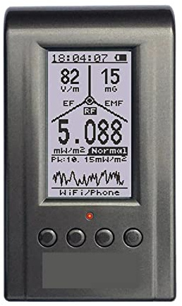 Contatore Geiger EMF. Meter 390v2 Rilevatore di radiazioni elettromagnetiche 3-in-1 RF EMF390. Log dei dati del fieno elettrico del campo magnetico