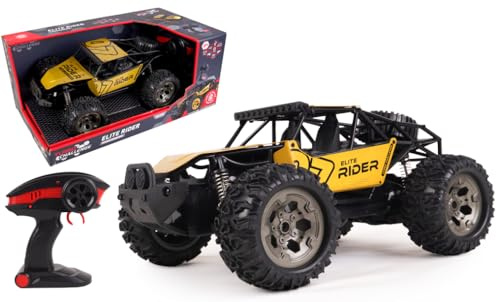 TURBO CHALLENGE - Buggy Adventure - Elite Rider - 094810 - Ferngesteuertes Auto - Gold - 1/12 - Reichweite 40 m - Wiederaufladbare Batterie und Batterien inklusive - Metall - Ab 8 Jahren