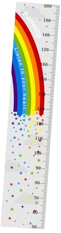 Wandaufkleber für Kinder mit Höhenmaß, Einfaches Niedliches Design | Pvc, Leicht Anzubringen, Verschleißfest, für Schlafzimmer und Kinderzimmer, Dekorative Nutzung