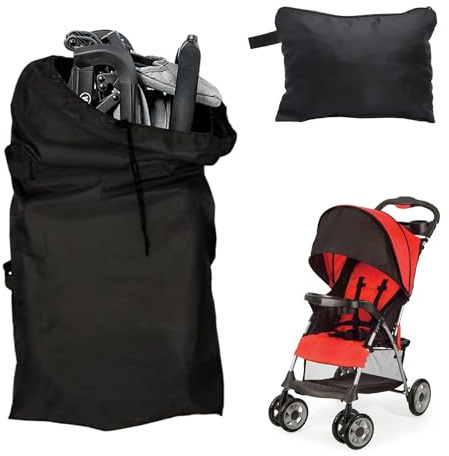 CZlinOduMMX Universale Borsa da Viaggio per Passeggino Impermeabile Sacca Porta Passeggino per Aereo Universale Borsa da Viaggio Trasporto Passeggino per Aereo,Outdoor,Viaggio, 39 x 114cm, Nero