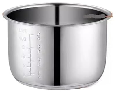 YVZOQZWEP Revestimiento De Olla A Presión Eléctrica De 4 L, Cuencos Interiores, Recipiente Multicocina De Acero Inoxidable For Cocinar Sopa Y Gachas.
