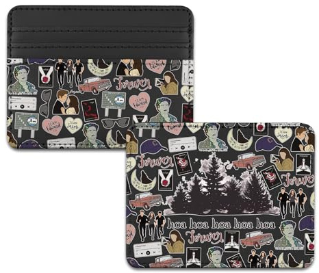 TSOTMO Horror Movie Merch Vampire Card Holder Wallet for Vampire Fan Book Lover Perfect Forks Washington Gift HOA HOA HOA Season Gift for Horror Fan (HOA Wallet)