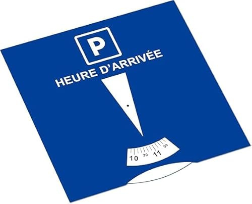 Générique Disque de Stationnement Zone Bleue Européen, Bleu, 15x15 cm, Conforme Réglementation