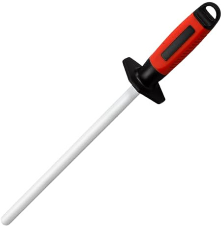 Wisebom Professioneller Keramik-Schärfstab (Körnung 400/1000) Küchenmesser-Schärfstab 39cm aus feiner Keramik hergestellt Diamant Wetzstab Messerschärfer für Grob- / Feinhonen (44 cm)