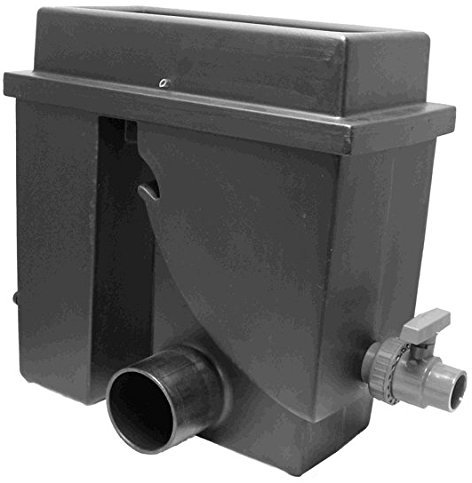 Filtro a colonna, filtro ad arco, filtro per laghetto, colore nero, 300µ con scarico dello sporco