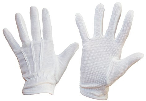 Wärmebeständige Handschuhe zum Kellnern und Servieren, weiß