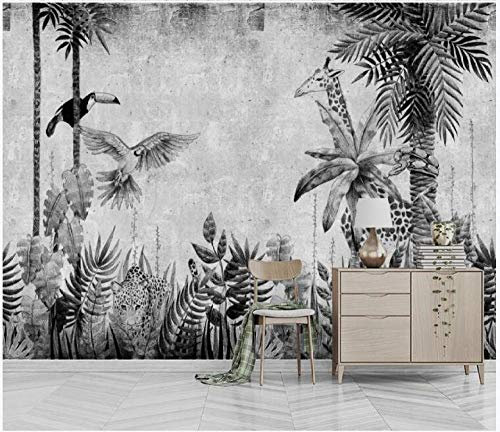 papier peint panoramique tapisserie murales stickers muraux Salon papier peint poster Monde animal de la girafe de la forêt tropicale 3d papier peint jungle