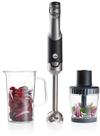 Wilfa ESSENTIAL Stabmixer - 1000 Watt Motor und verstellbarer Geschwindigkeit, abnehmbare Teile für leichte Reinigung, schwarz