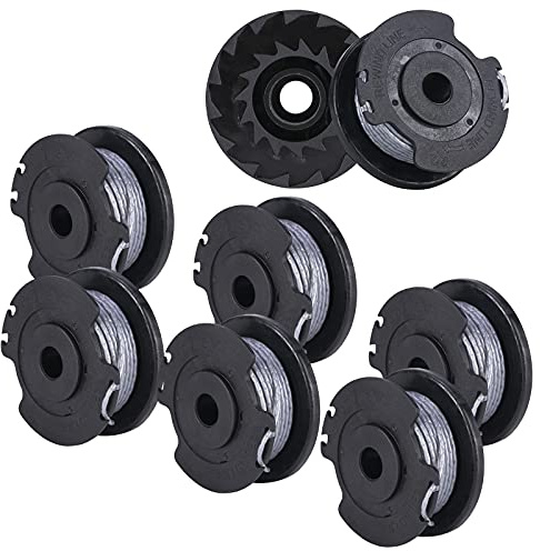 CDIYTOOL F016800385 Ersatzspule für Rasentrimmer, Rasentrimmerfaden für Greenworks Unkrautfresser mit Art 23SL und Art 26SL (8 Pack)