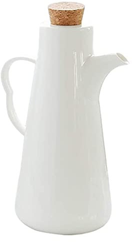 480 ml Ölspender Flasche-Sojasauce oder Essig Menage mit Keramik Tischplatte Olivenölspender Flasche-Marmor Keramik Abendessen Flüssigkeit Gewürzspender (1,B)
