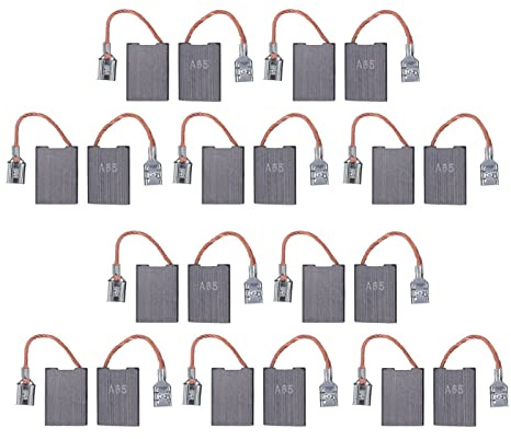 Garosa Escobillas de Carbón para Motor Eléctrico, 16 x 6 x 22 mm, Material de Cobre, 20 Unidades, Repuestos para Taladro, Amoladora Angular, Secador de Pelo | 20 Escobillas de Carbón 16x6x22mm para Motor Eléctrico, Repuestos de Cobre con Alta Conductividad, Compatibles con Taladro