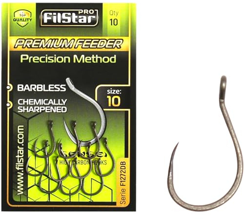 PRO FILSTAR 10 stycken fiskekrokar set utan krokar N10 – Method Feeder – karpfiske-krok – karp fisketillbehör – Pop Up Boilies karpkrok – Carp Fishing Hooks – Karp Rigs – Fisketillbehör