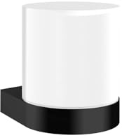EMCO Flow Flüssigseifenspender zur Wandmontage, eleganter Seifenspender aus Metall und Kristallglas, hochwertiger Pumpspender für flüssige Seife Schwarz Sensor Seifenspender