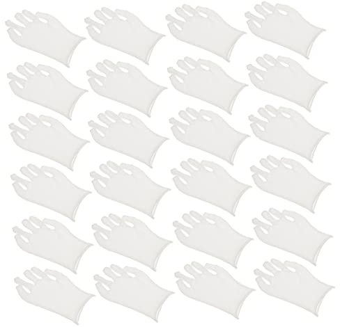 ORFOFE 12paar Baumwollhandschuhe Für Arbeit Und Schützende Handschuhe Für Industrie Gartenarbeit Und Reinigung Feuchtigkeitsabweisend Und Wiederverwendbar