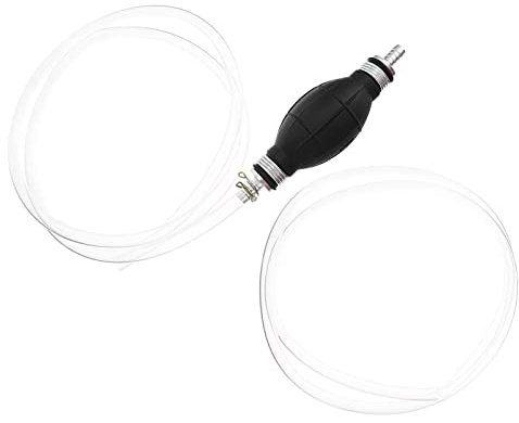 Gatuida Benzin Pumpe Manuelle Transferpumpe Für Öl Wasser Aquarium Handpumpe Mit Auslass Und Einlass Verhindert Rückfluss