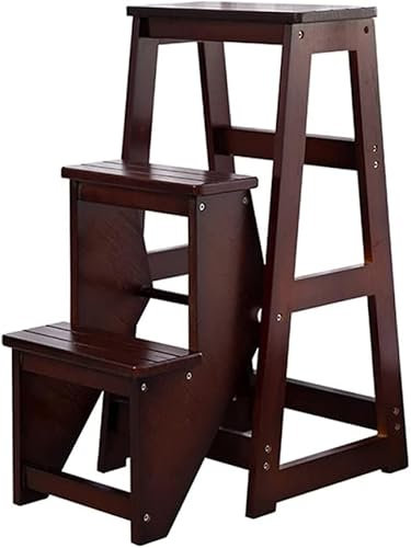 Solid Wood Step Ladder Indoor Stool Multifunctional Climbing Small Stair Step Dual purpose Household Furniture