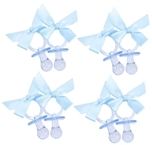 BESTonZON 20stücke Schnuller Mit Schleife Für Babyparty Geschlecht Offenbaren Party Dekoration Gastgeschenk Babyparty