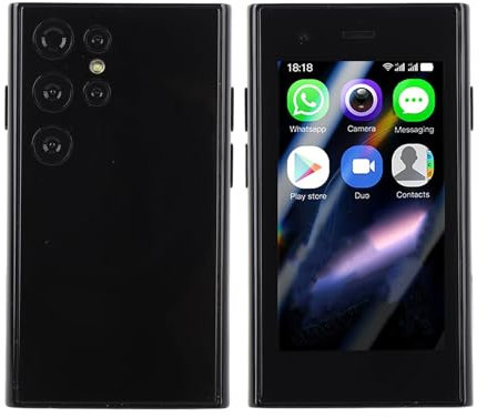 Mini Smartphone 4G Sbloccato, 3,0 Pollici Dual Sim Quad Core Piccola Telefono, Student Child Smartphone, Android 8.1, 2MP+5MP Dual Cam, 2+16GB (BLACK)