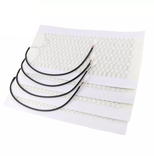 GARYBCD Kit de Chauffage de siège Auto en Fibre de Carbone 4 Coussinets avec Interrupteur, Assemblage à 3 Niveaux, pièces Automobiles