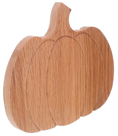 HOUDERCO Tagliere in Legno Quercia Piccolo Forma per Halloween e Ringraziamento Vassoio per Formaggi e Affettati Decorazione Autunnale per Cucina Compatto ed